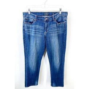 Lucky Brand Womens Blue Cotton Regular Fit Sweet Straight Leg Denim Jeans 12/31